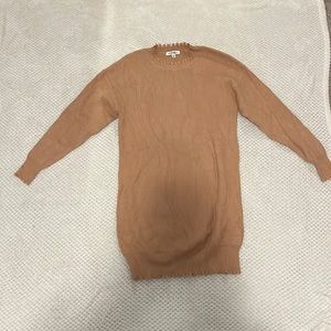 Tan sweater dress